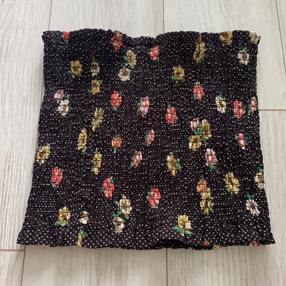 Floral tube top